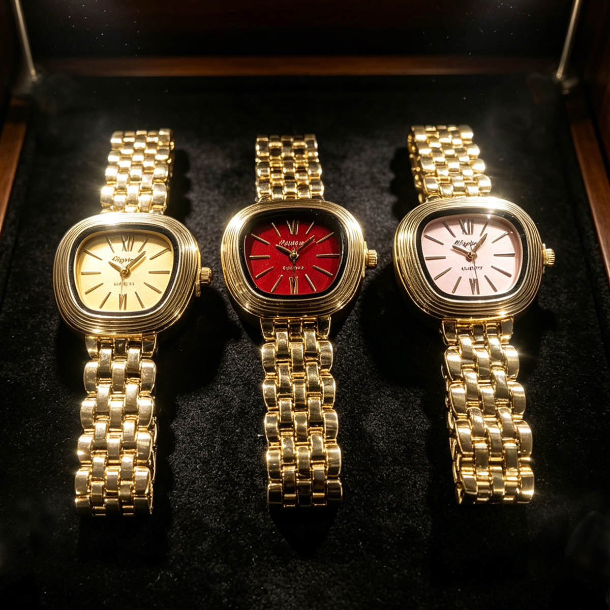 Luxury Watch Values - New Butterfly Double-Button Steel Strap Women's