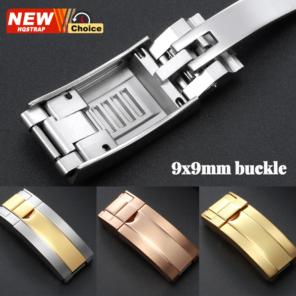 Luxury Watch Gold - 9mmx9mm Folding Buckle for Rolex Daytona