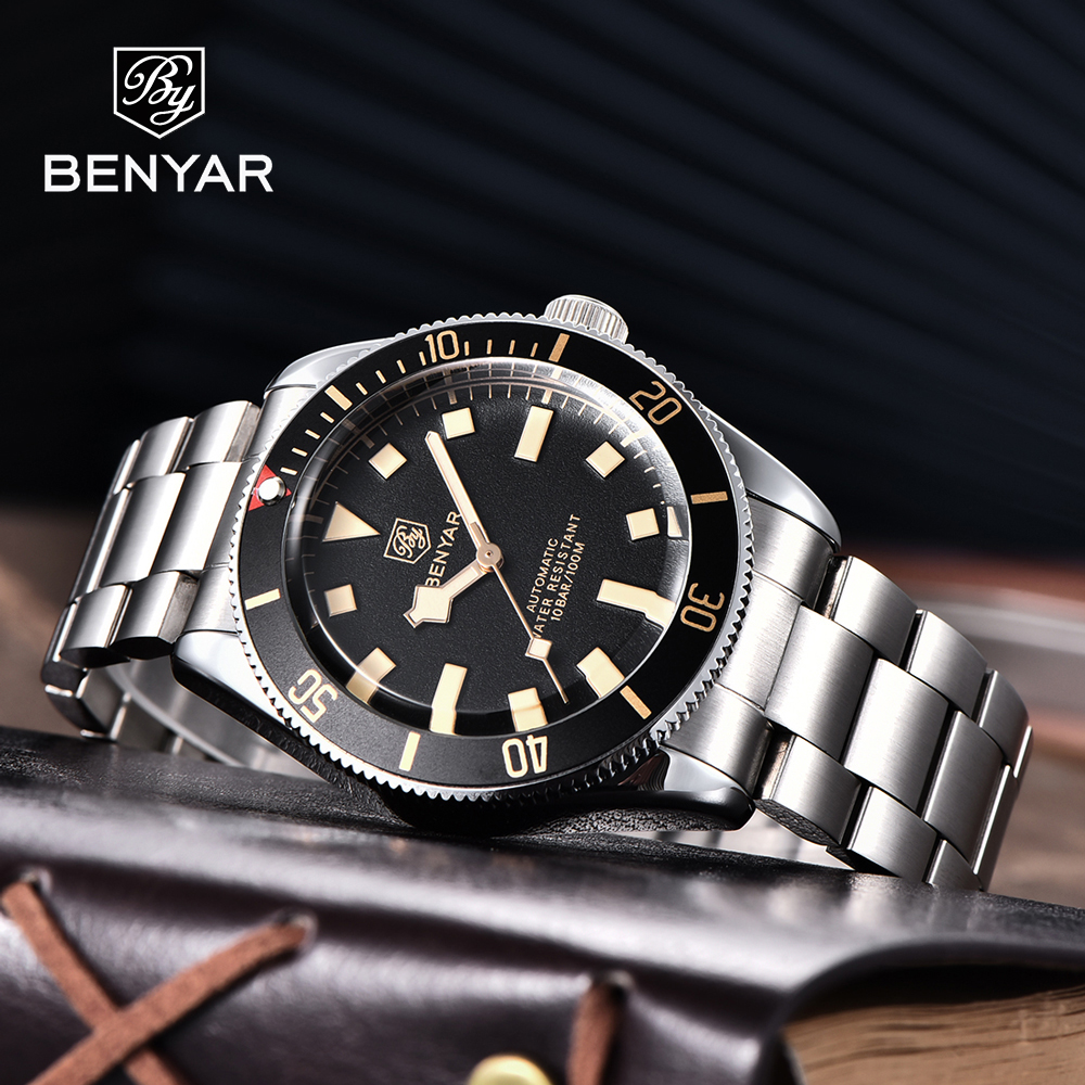 Luxury Watch Men - 2025 New BENYAR Automatic Watches Men's