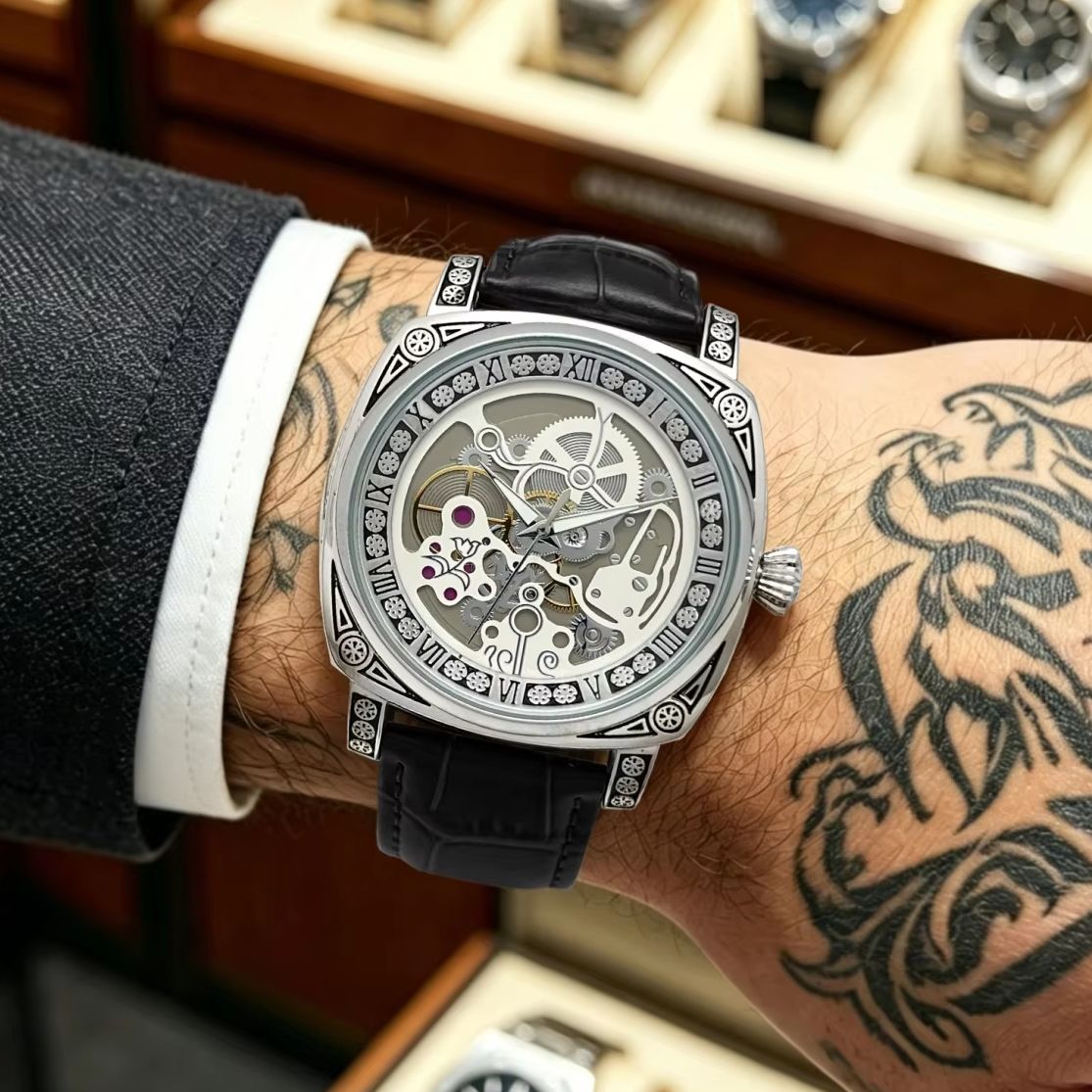 Luxury Watch Engraving - Hip-Hop Street Style Men's Quartz Watch,
