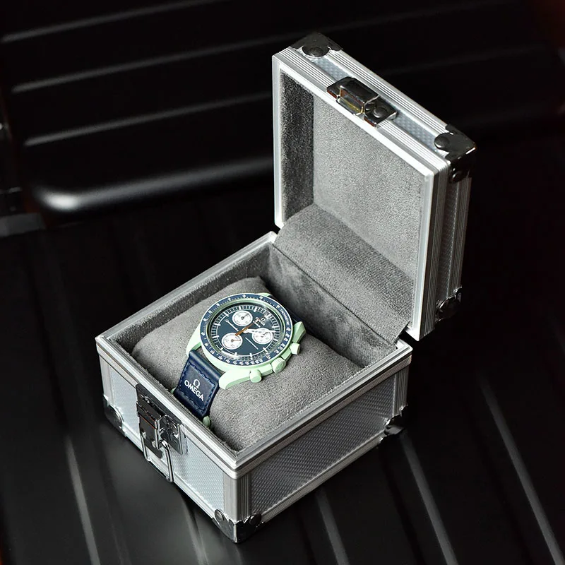 Luxury Watch Travel Case - Portable Aluminum Watch Boxes Mechanical Watch