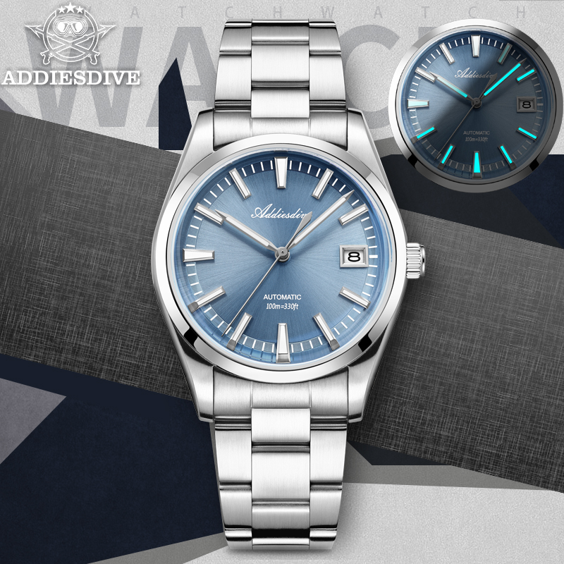 Luxury Watch Engraving - ADDIESDIVE Men Watches 39mm NH35A Automatic