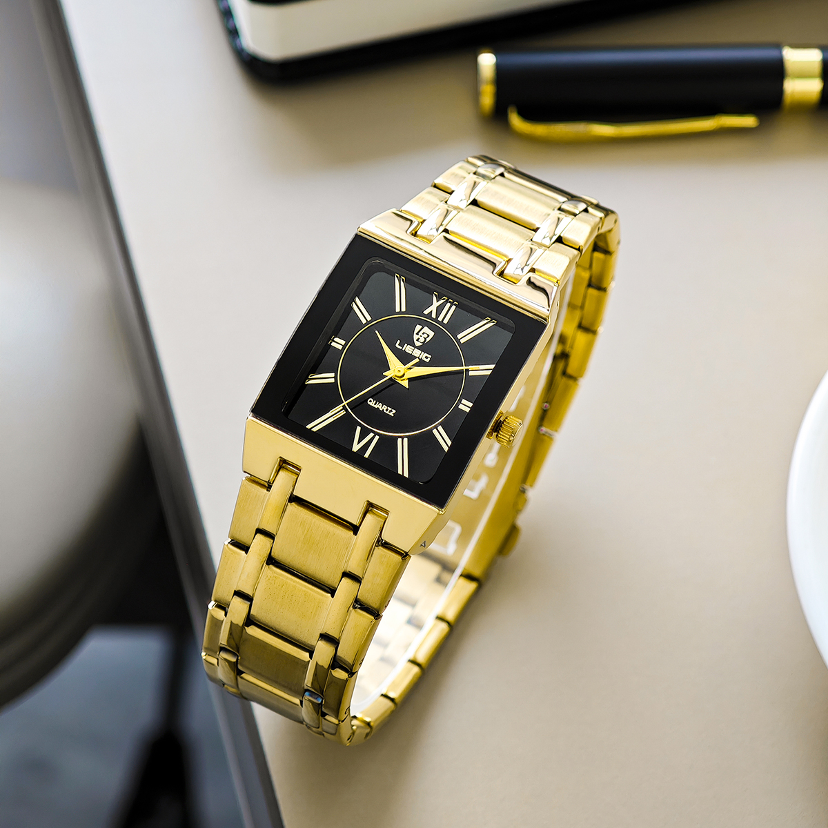 Luxury Watch List - LIEBIG Fashion Simple Stainless Steel Strap