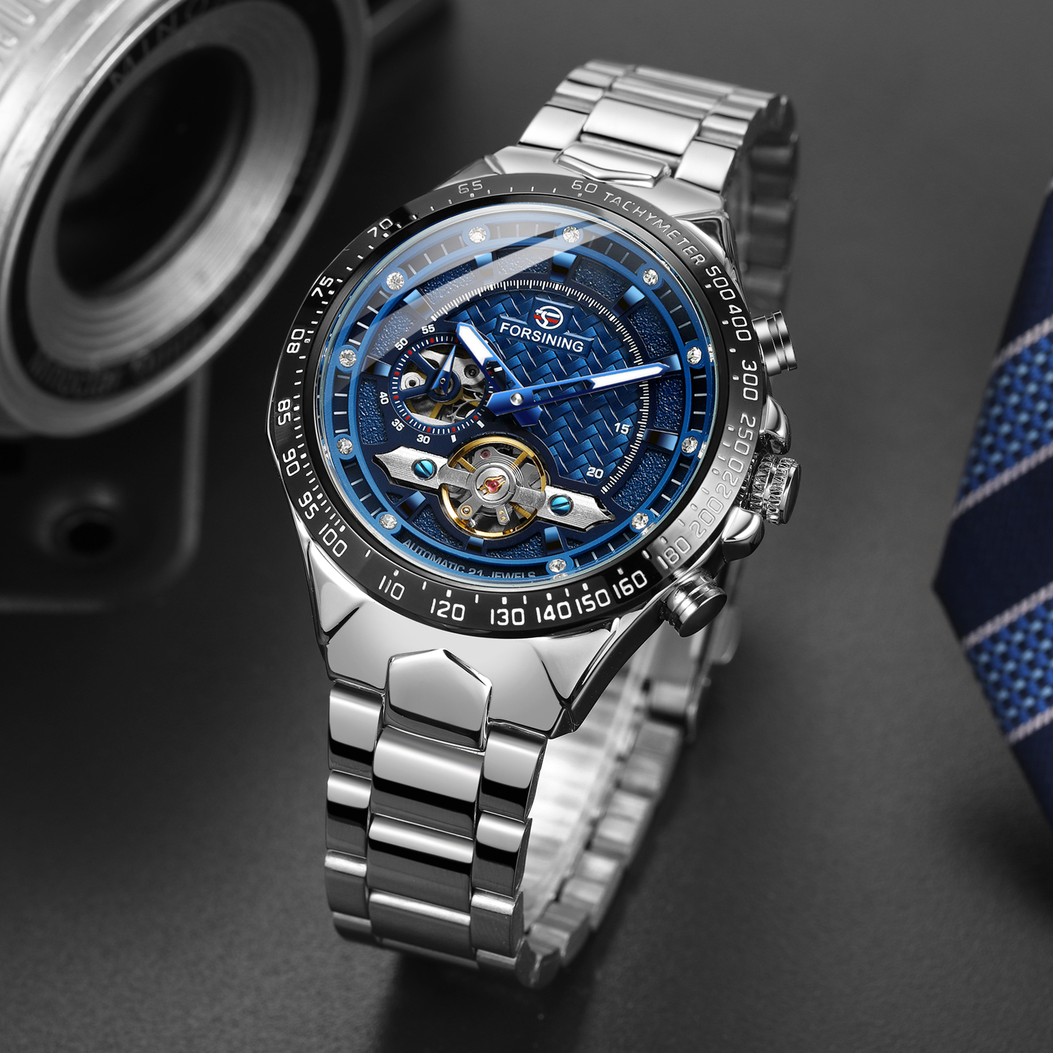 Luxury Watch And Price - Forsining Diamond Skeleton Outdoor Automatic Watch