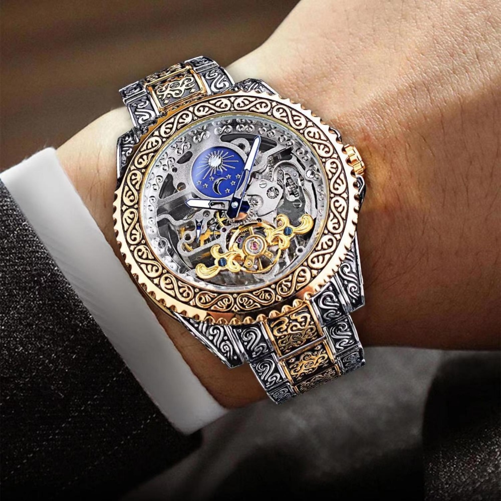 High-End Retro Men's Fully Aut - Luxury Watch Engraving 리뷰 및 가격