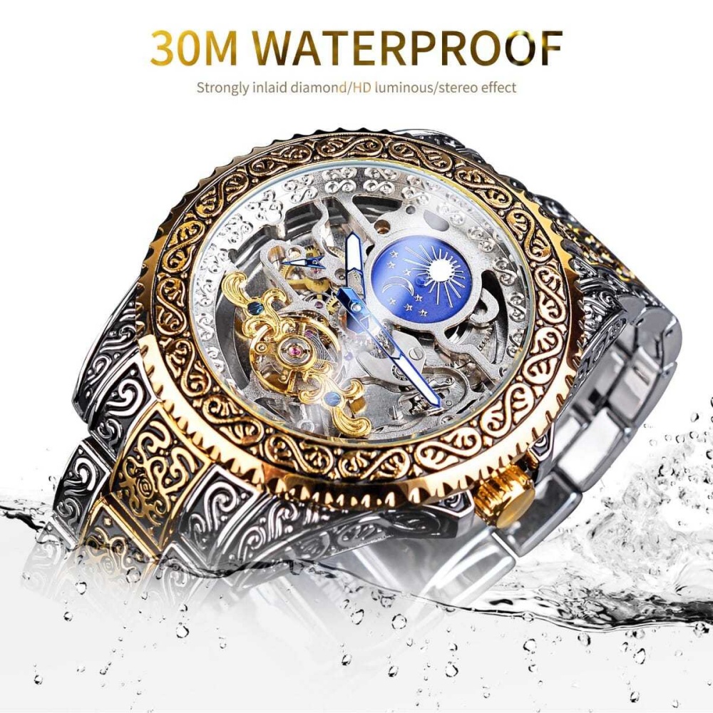 High-End Retro Men's Fully Aut - Luxury Watch Engraving 리뷰 및 가격