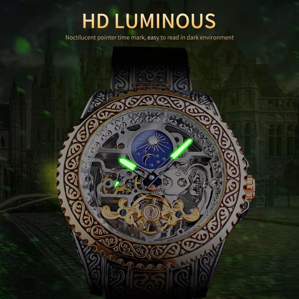 High-End Retro Men's Fully Aut - Luxury Watch Engraving 리뷰 및 가격