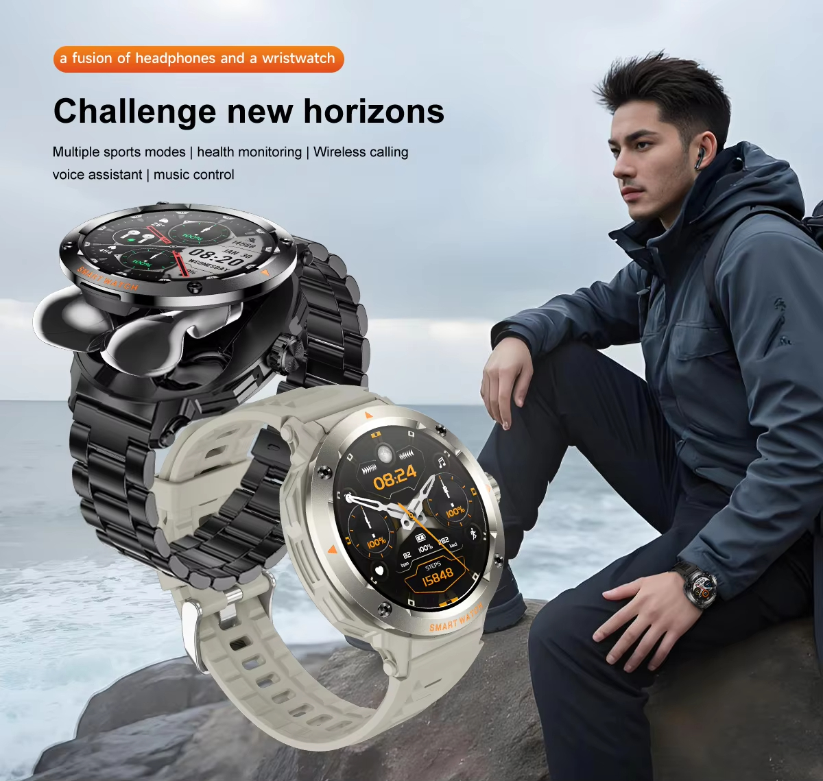 NFC Smart Watch Wireless Earph - Luxury Watch In The World 리뷰 및 가격