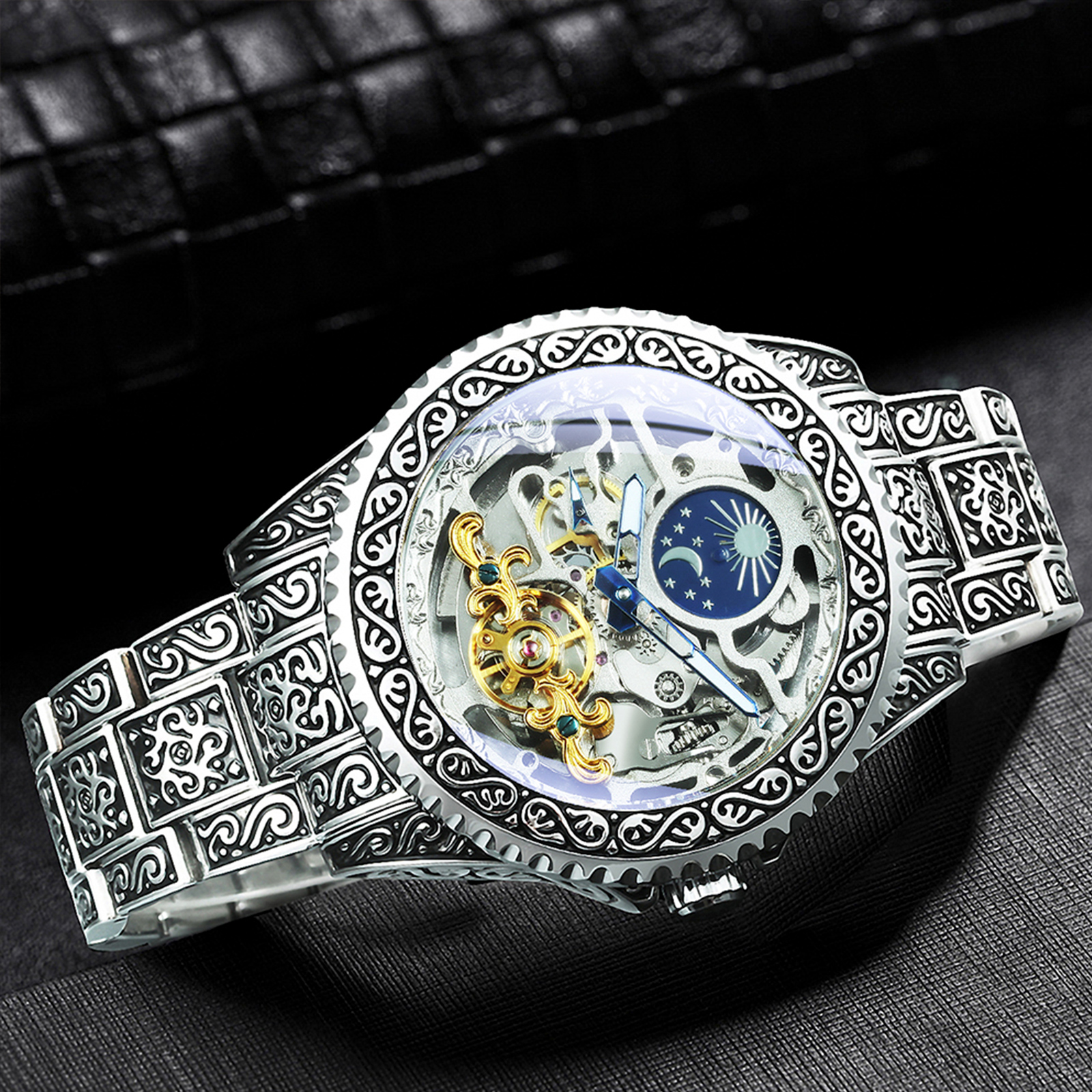 Forsining Luxury Gold Skeleton - Luxury Watch Engraving 리뷰 및 가격