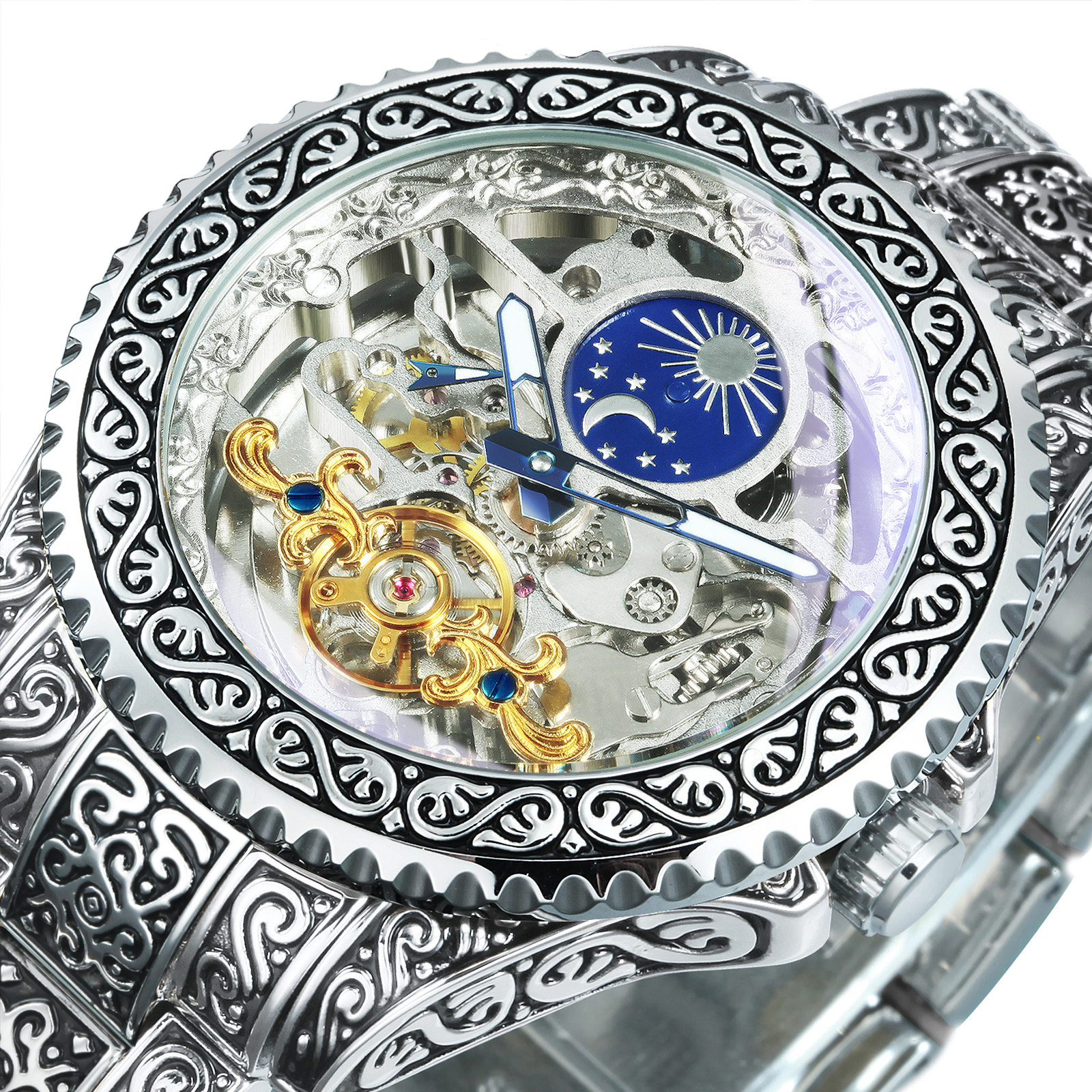 Forsining Luxury Gold Skeleton - Luxury Watch Engraving 리뷰 및 가격