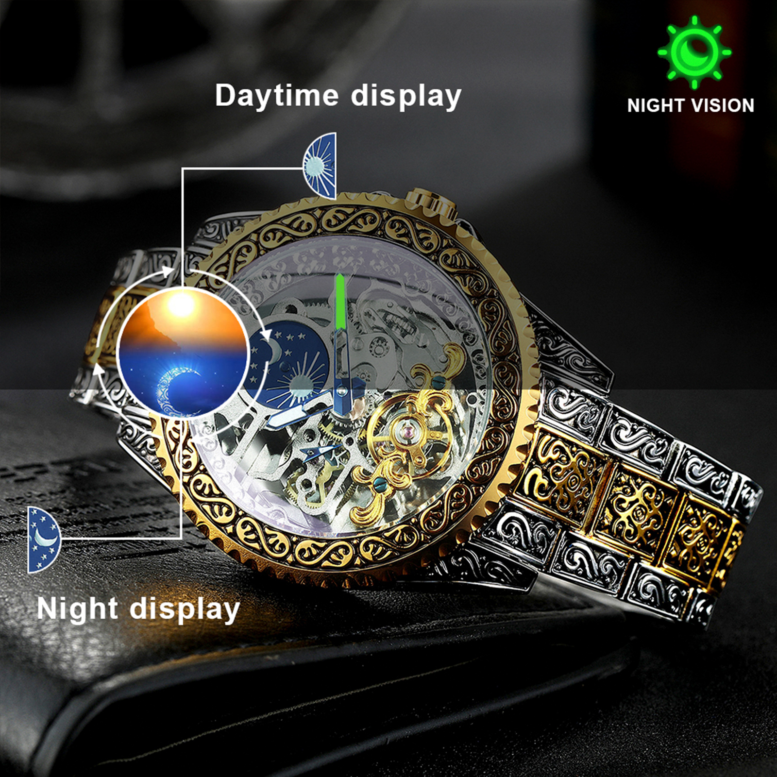 Forsining Luxury Gold Skeleton - Luxury Watch Engraving 리뷰 및 가격