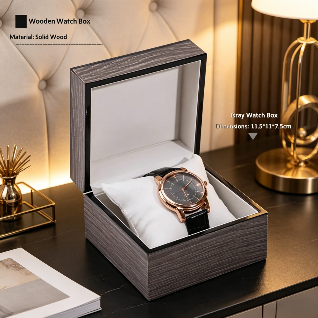 Luxury Red Wooden PU Leather W - Luxury Watch Travel Case 리뷰 및 가격