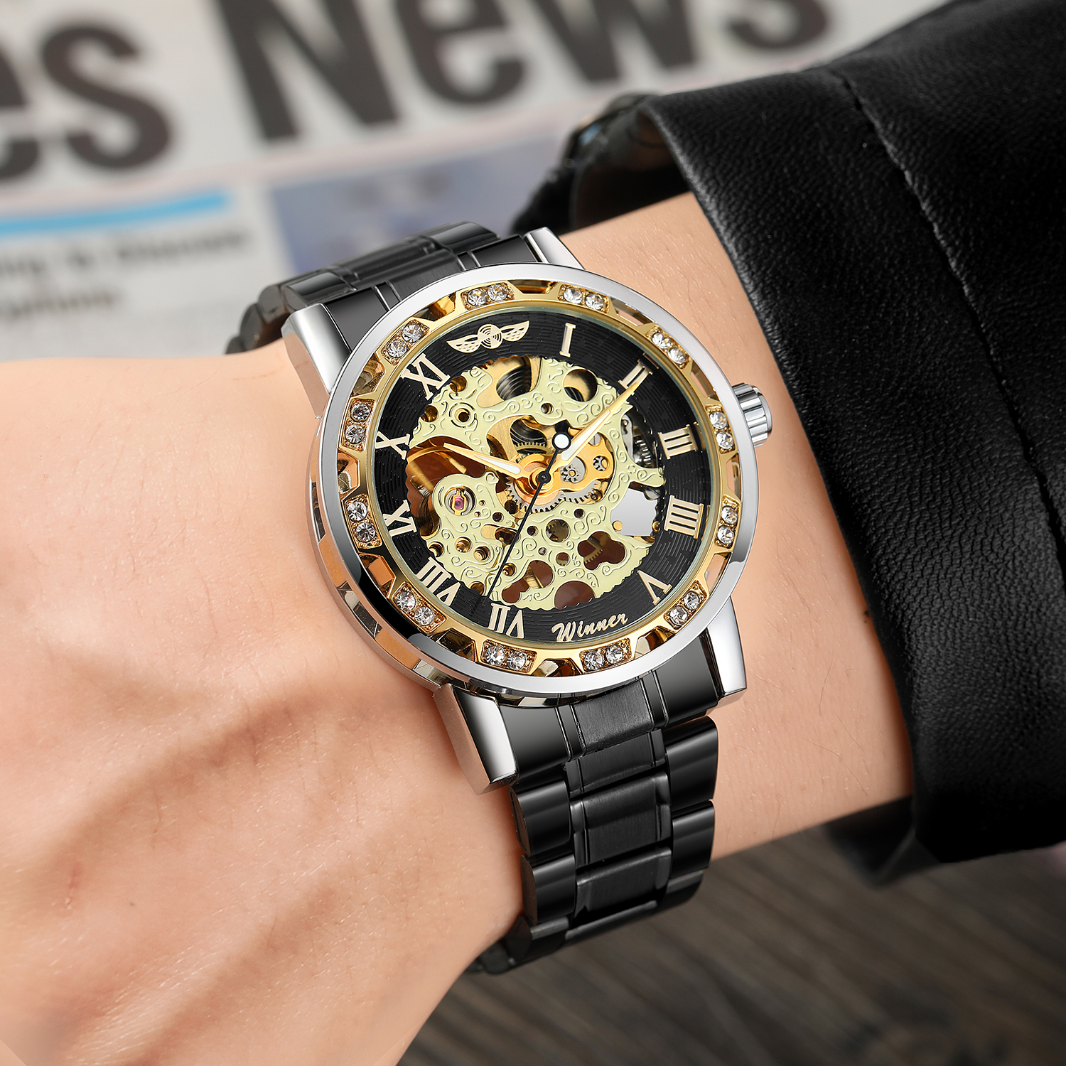 T-WINNER Fashion Black Casual  - Luxury Watch Engraving 리뷰 및 가격