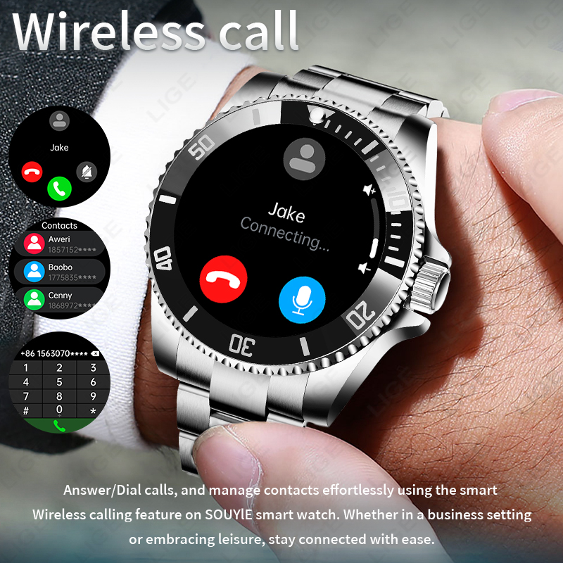 LIGE Business Smart Watch Men  - Luxury Watch In The World 리뷰 및 가격