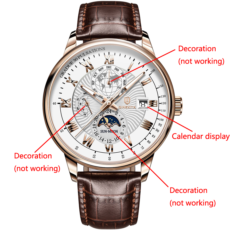 QINGXIYA Brand Fashion Leather - Luxury Watch And Price 리뷰 및 가격