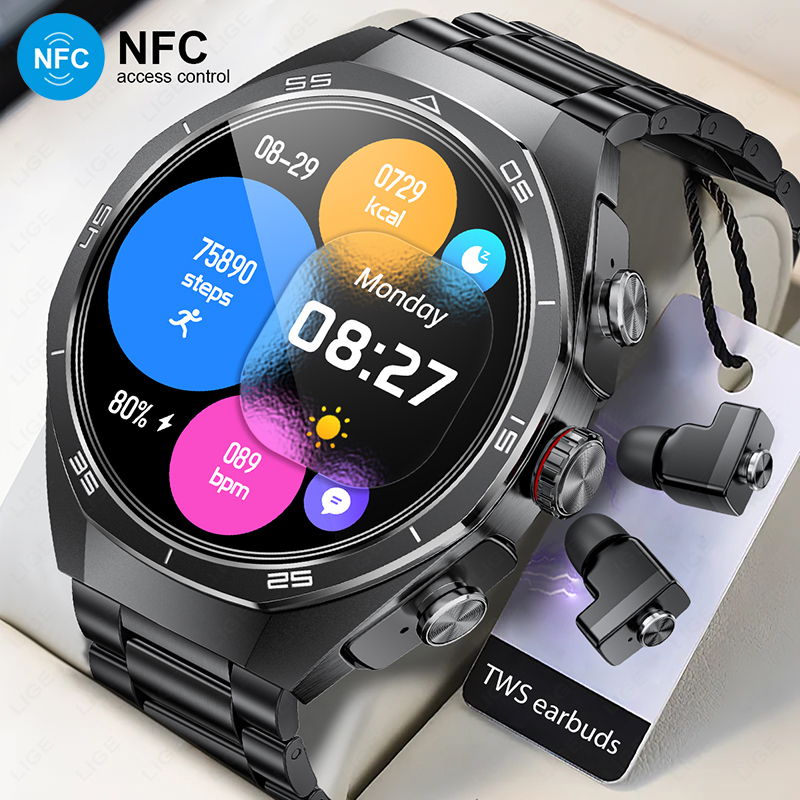 TWS Music Watches Earbuds Smar - Luxury Watch In The World 리뷰 및 가격