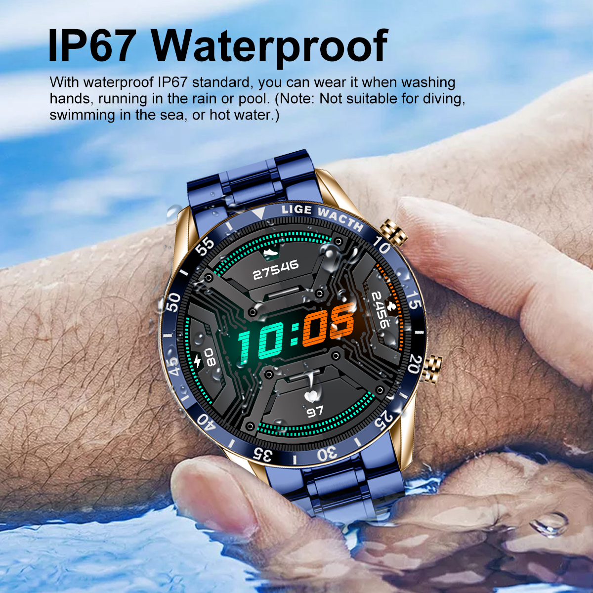 LIGE Smart Watch Men Fashion F - Luxury Watch In The World 리뷰 및 가격