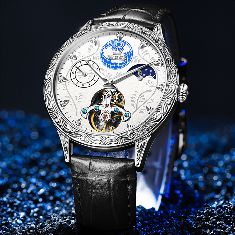 OLEVS Luxury Automatic Men's W - Luxury Watch Engraving 리뷰 및 가격