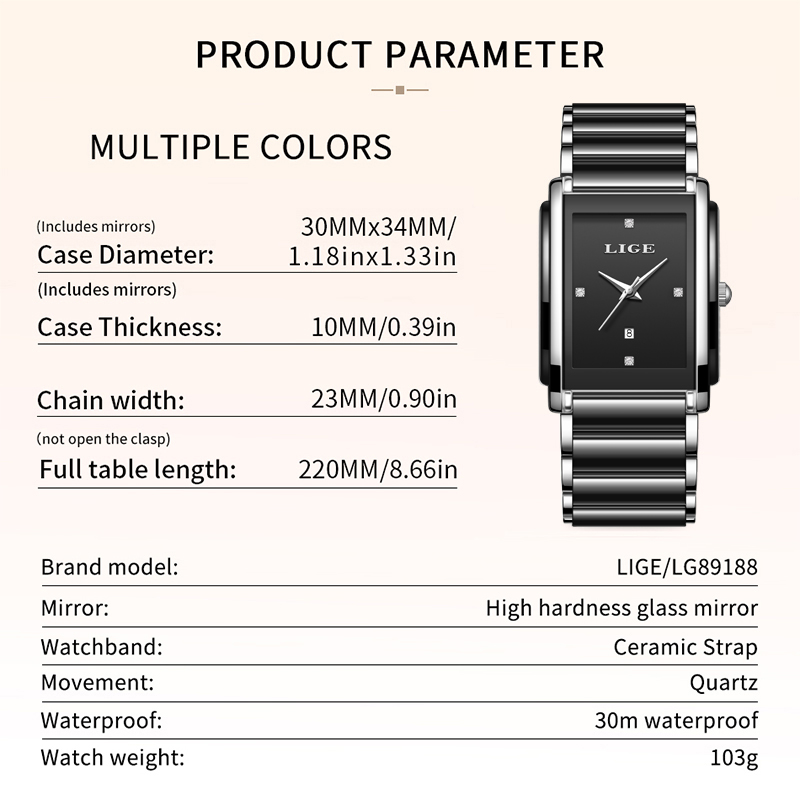 LIGE New Luxury Women Watches  - Luxury Watch Travel Case 리뷰 및 가격