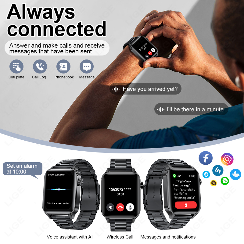 LIGE Smart Watch Sport Fitness - Luxury Watch In The World 리뷰 및 가격