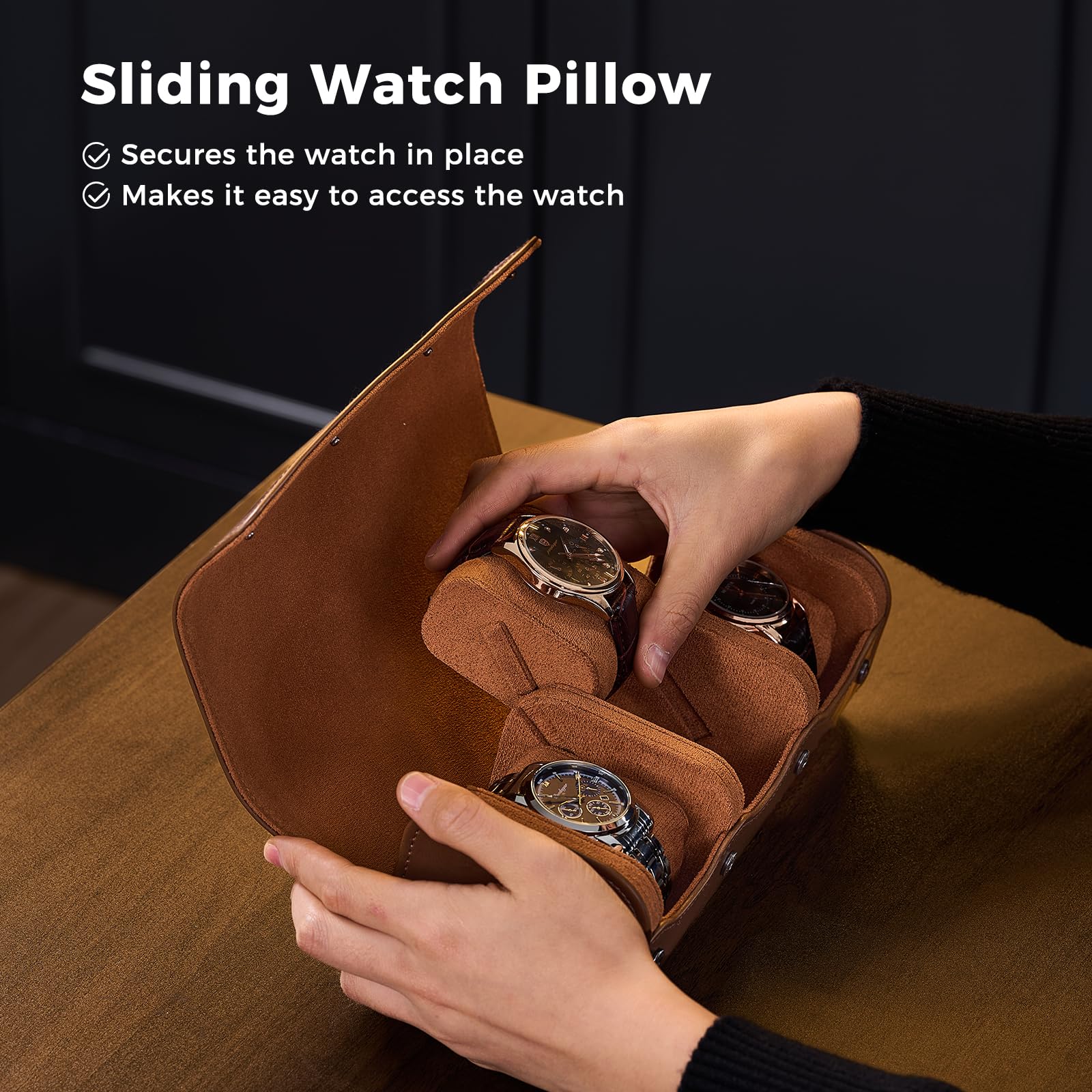 Luxury PU Leather Watch Case W - Luxury Watch Travel Case 리뷰 및 가격