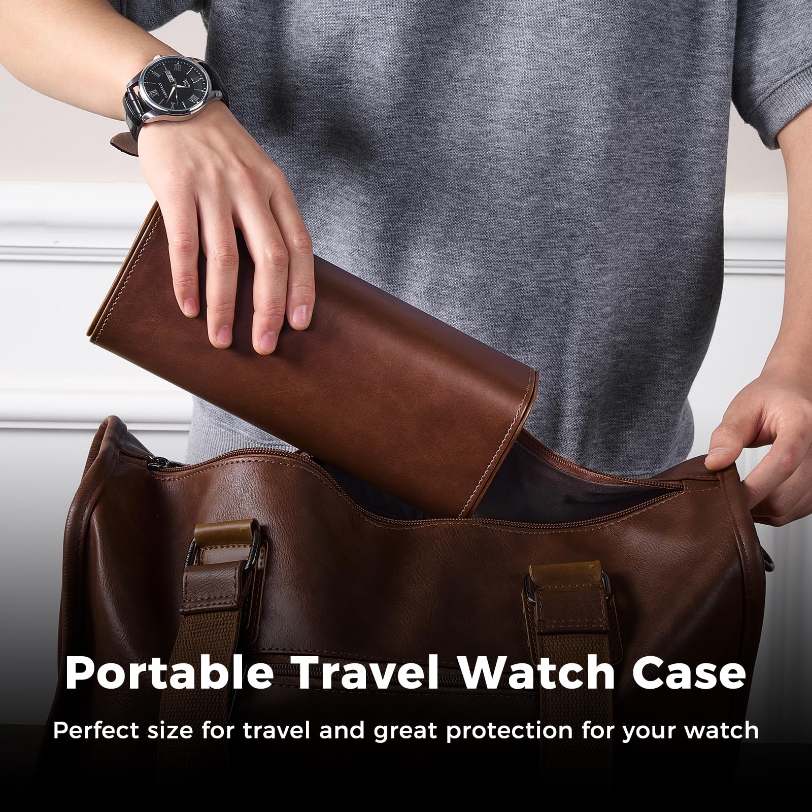 Luxury PU Leather Watch Case W - Luxury Watch Travel Case 리뷰 및 가격