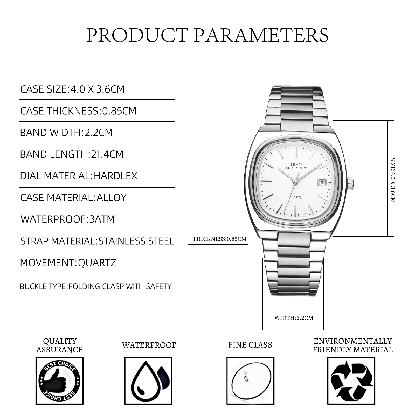 IBSO Luxury Men's Watch 3ATM H - Luxury Watch And Price 리뷰 및 가격