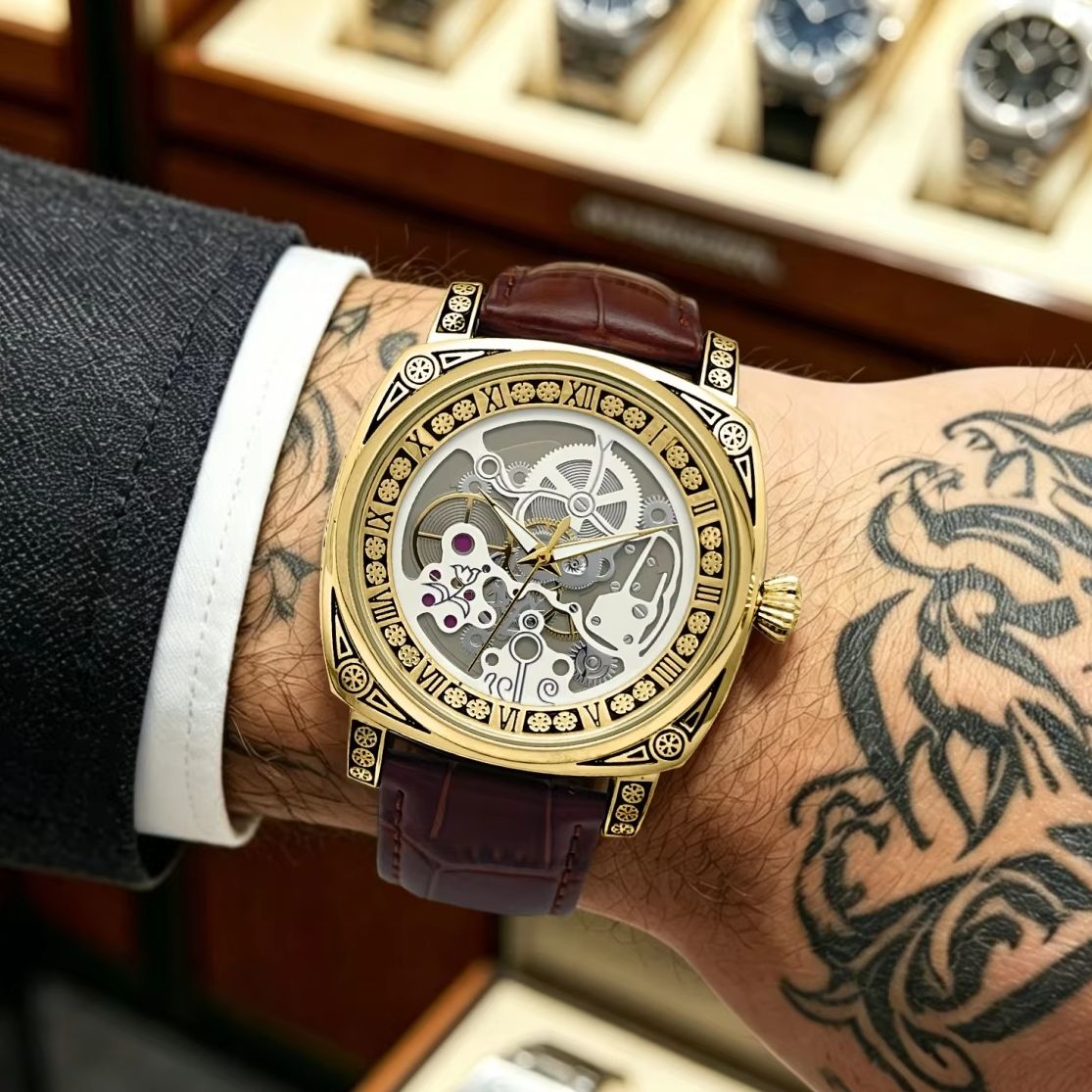 Hip-Hop Street Style Men's Qua - Luxury Watch Engraving 리뷰 및 가격