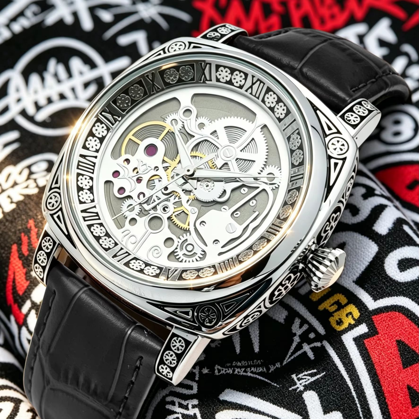 Hip-Hop Street Style Men's Qua - Luxury Watch Engraving 리뷰 및 가격