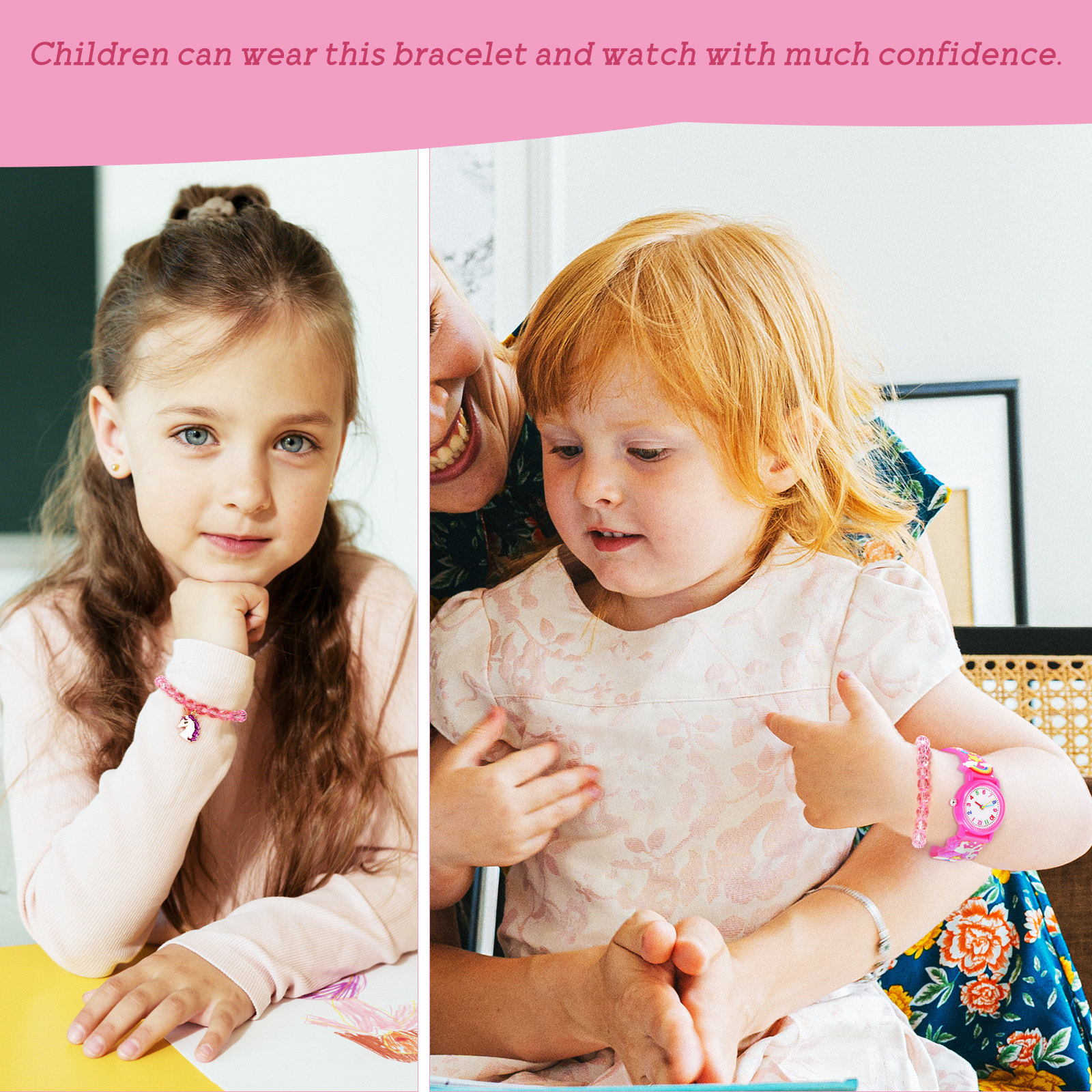 1Set Pink Children's Watch Uni - Luxury Watch Kids 리뷰 및 가격