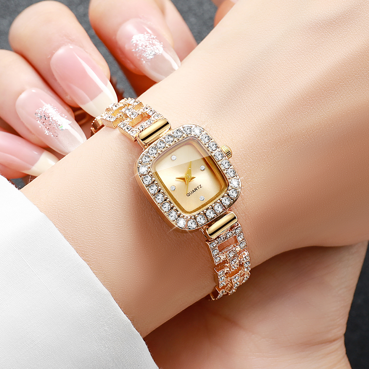 Luxury Rhinestone Bracelet Str - Luxury Watch Travel Case 리뷰 및 가격