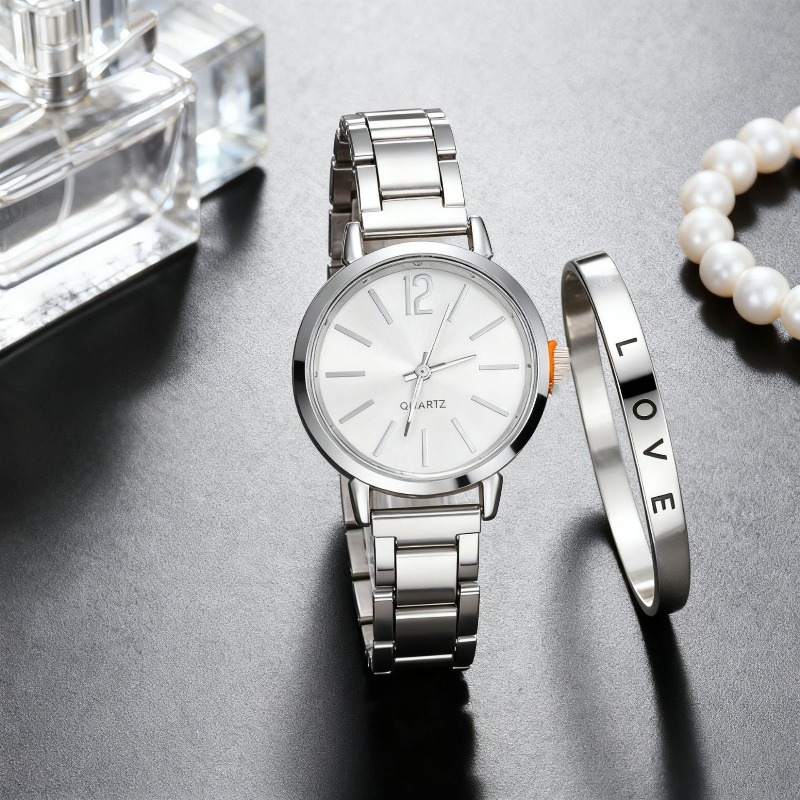 2pcs Set Watch Luxury Women Si - Luxury Watch Gold 리뷰 및 가격