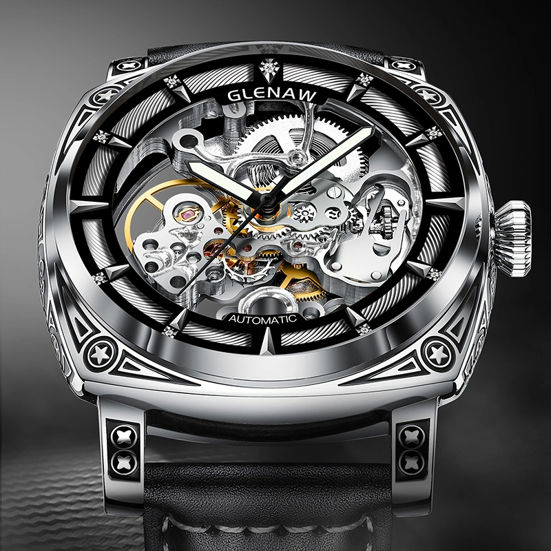 GLENAW Men Watches Top Brand L - Luxury Watch Engraving 리뷰 및 가격