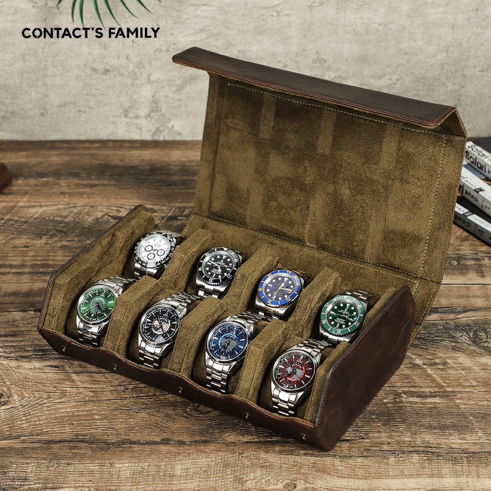 CONTACT'S FAMILY Luxury Genuin - Luxury Watch Travel Case 리뷰 및 가격