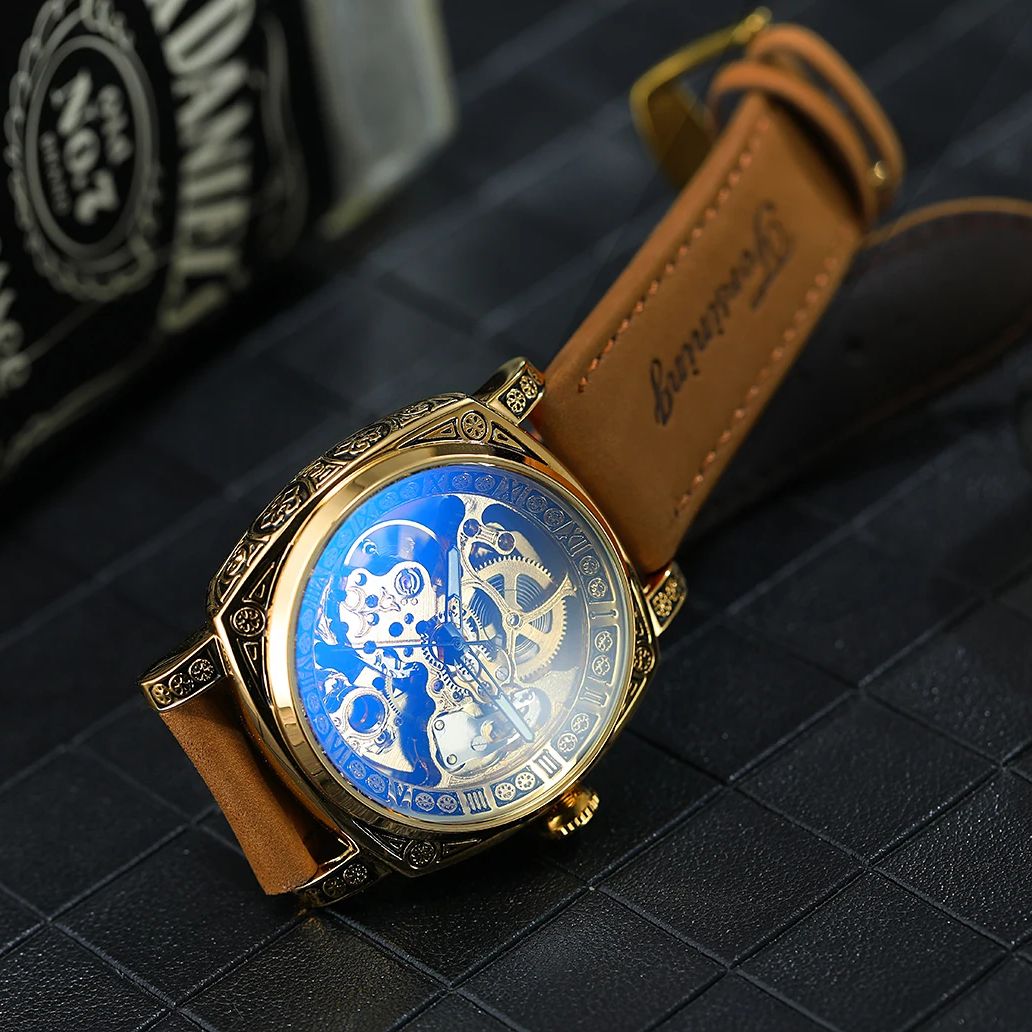 Forsining Gold Skeleton Mechan - Luxury Watch Engraving 리뷰 및 가격