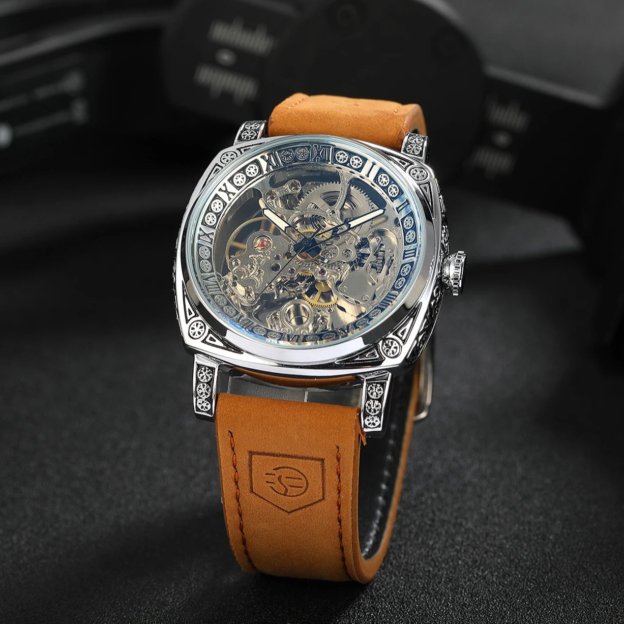 Forsining Gold Skeleton Mechan - Luxury Watch Engraving 리뷰 및 가격