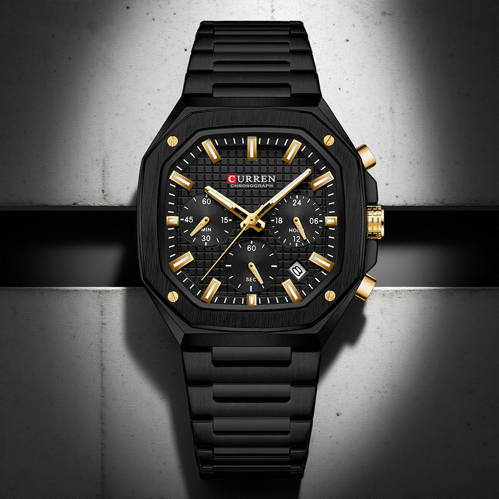 CURREN Luxury Square Chrono Wa - Luxury Watch Men 리뷰 및 가격