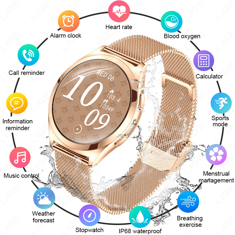 LIGE Luxury Smart Watch For Wo - Luxury Watch In The World 리뷰 및 가격