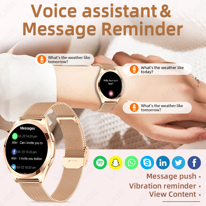 LIGE Luxury Smart Watch For Wo - Luxury Watch In The World 리뷰 및 가격
