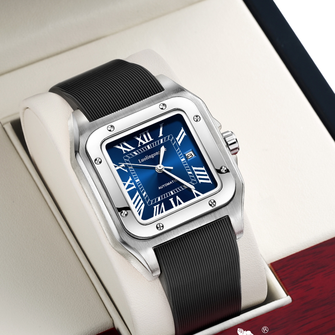 Square-Shaped Popular Men's Me - Luxury Watch On Rubber Strap 리뷰 및 가격