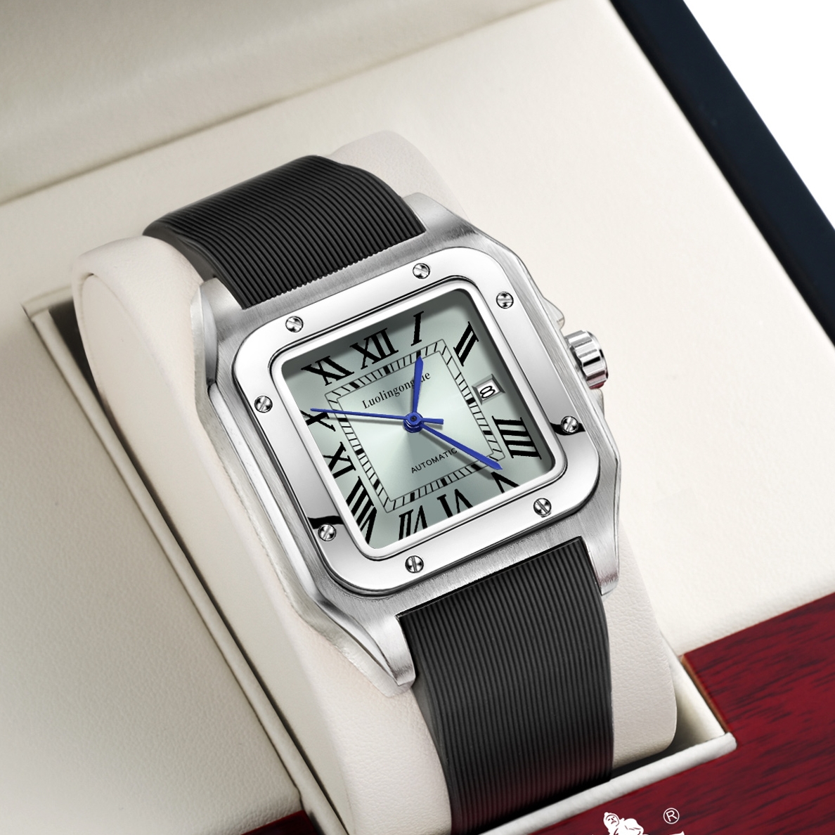 Square-Shaped Popular Men's Me - Luxury Watch On Rubber Strap 리뷰 및 가격